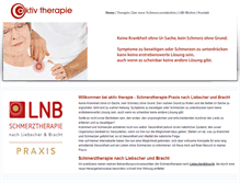 Tablet Screenshot of aktiv-therapie.com
